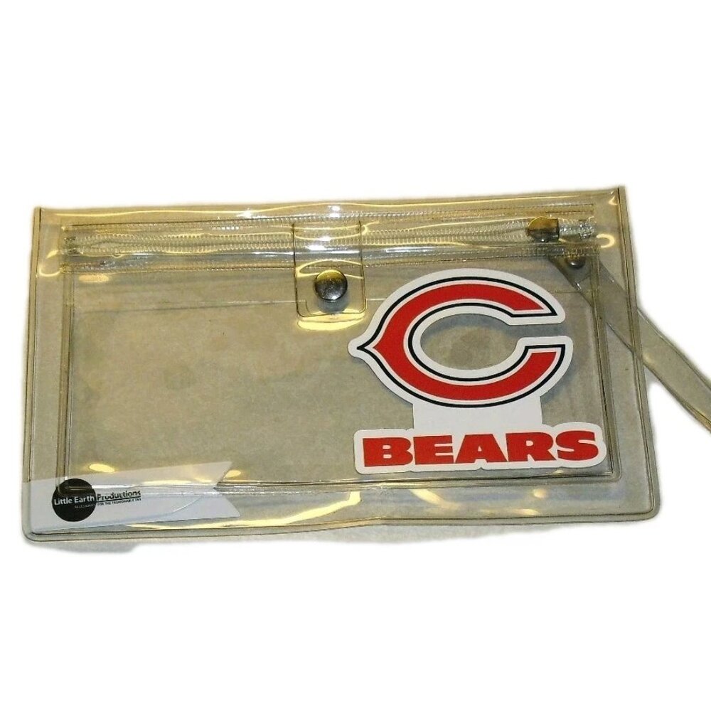 Chicago Bears Womens Clear See Through Purse Bag 9x5 inches New NFL